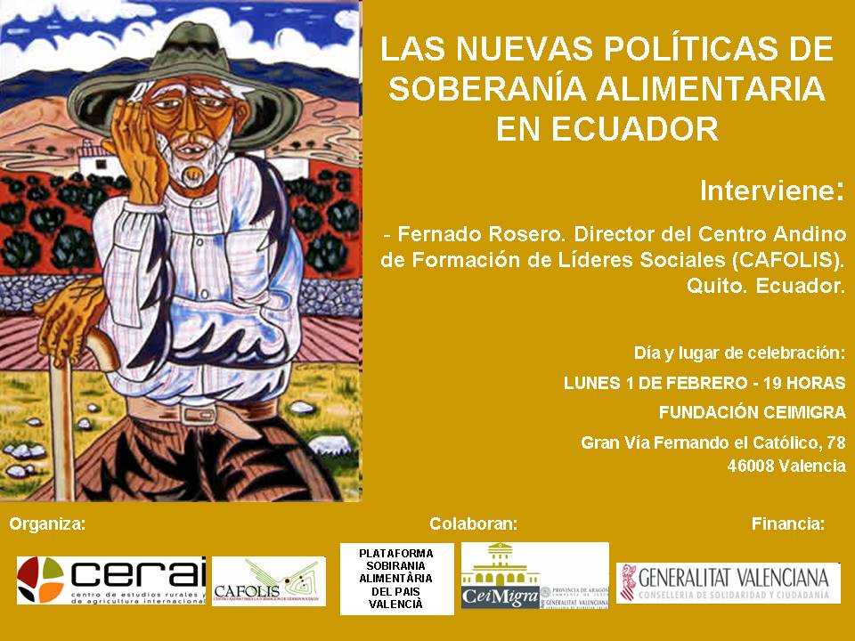 Conférence sur Souveraineté alimentaire en Equateur